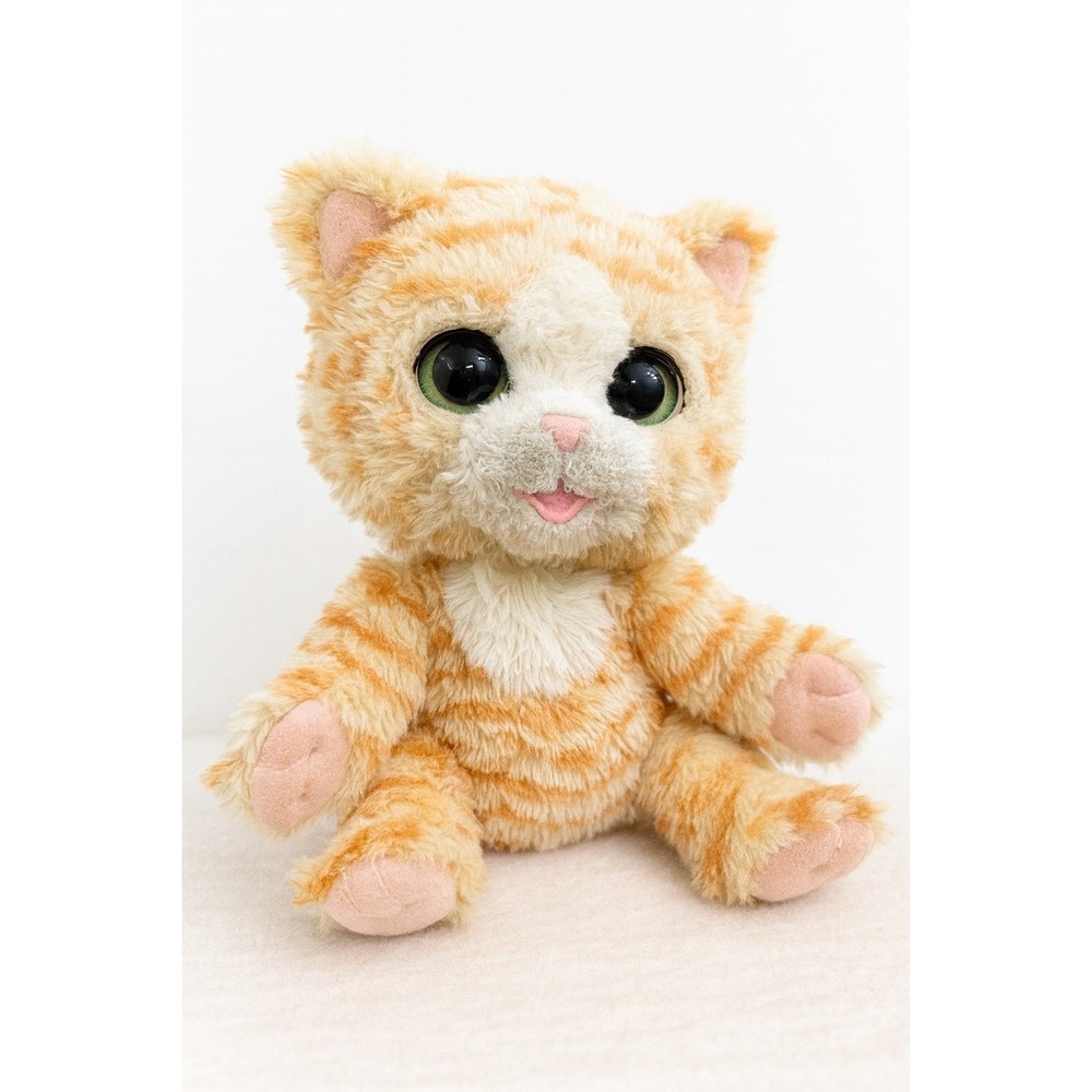 FurReal Friends Kami My Poopin' Kitty Plush Cat 2017 Hasbro Tan White‎